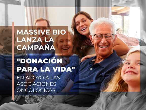 Massive Bio lanza la campaña "Donación de por vida" para apoyar a las asociaciones contra el cáncer