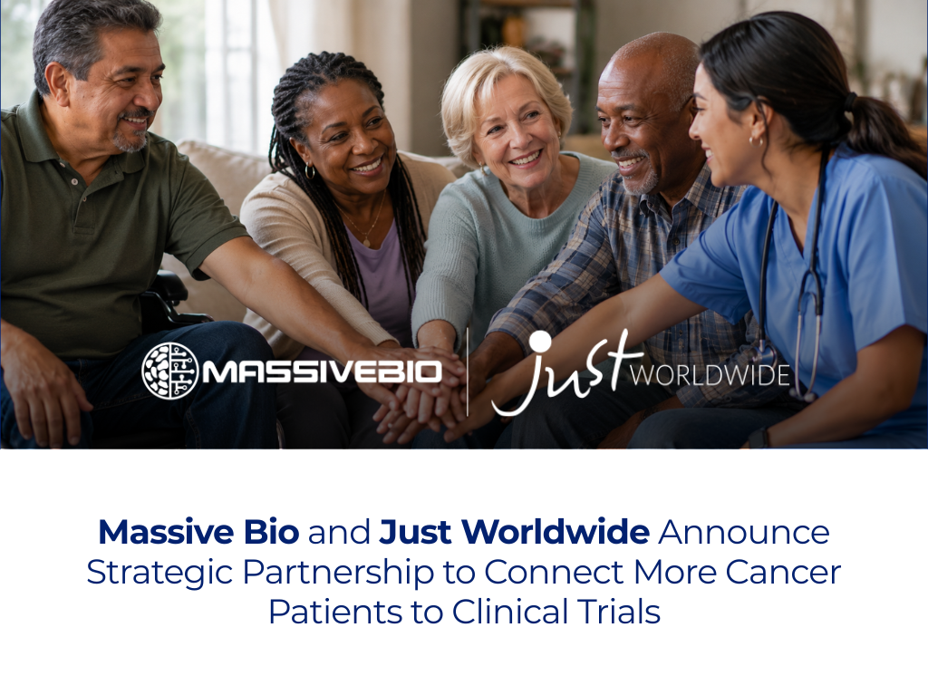 Massive Bio and Just Worldwide Announce Strategic Partnership to Expand Cancer Patient Access to Clinical Trials