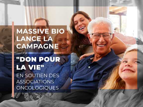 Massive Bio lance la campagne "Donation for Life" pour soutenir les associations de lutte contre le cancer