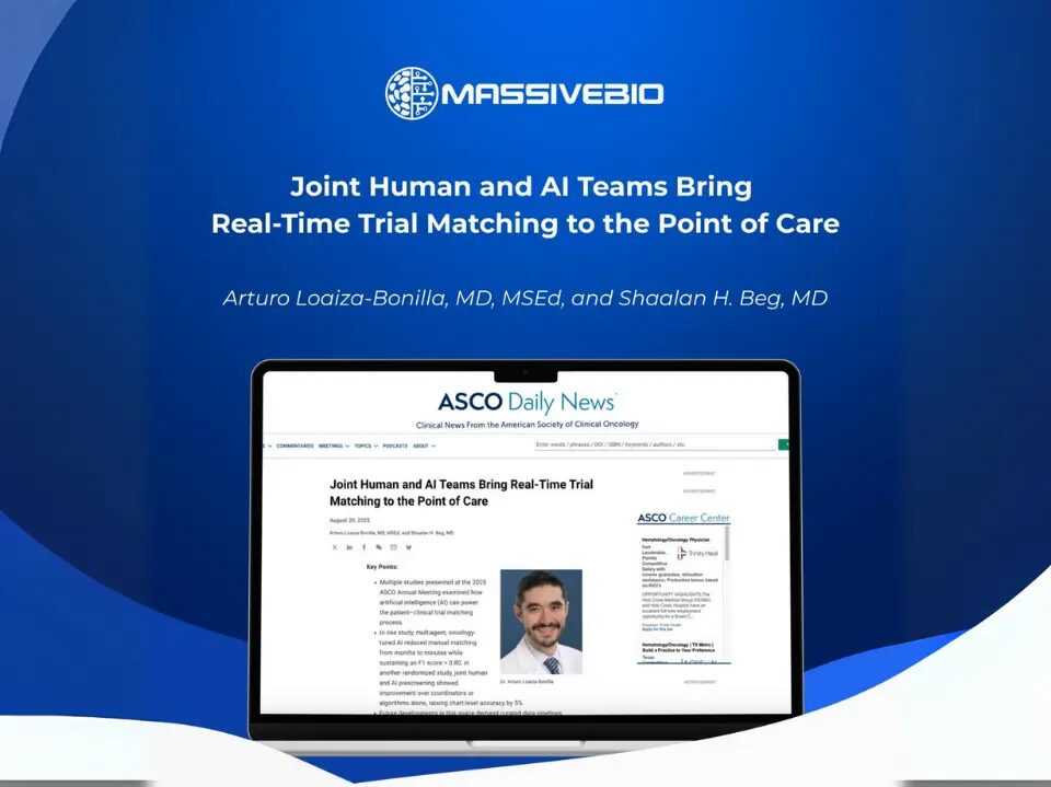 Joint Human and AI Teams Bring Real-Time Trial Matching to the Point of Care