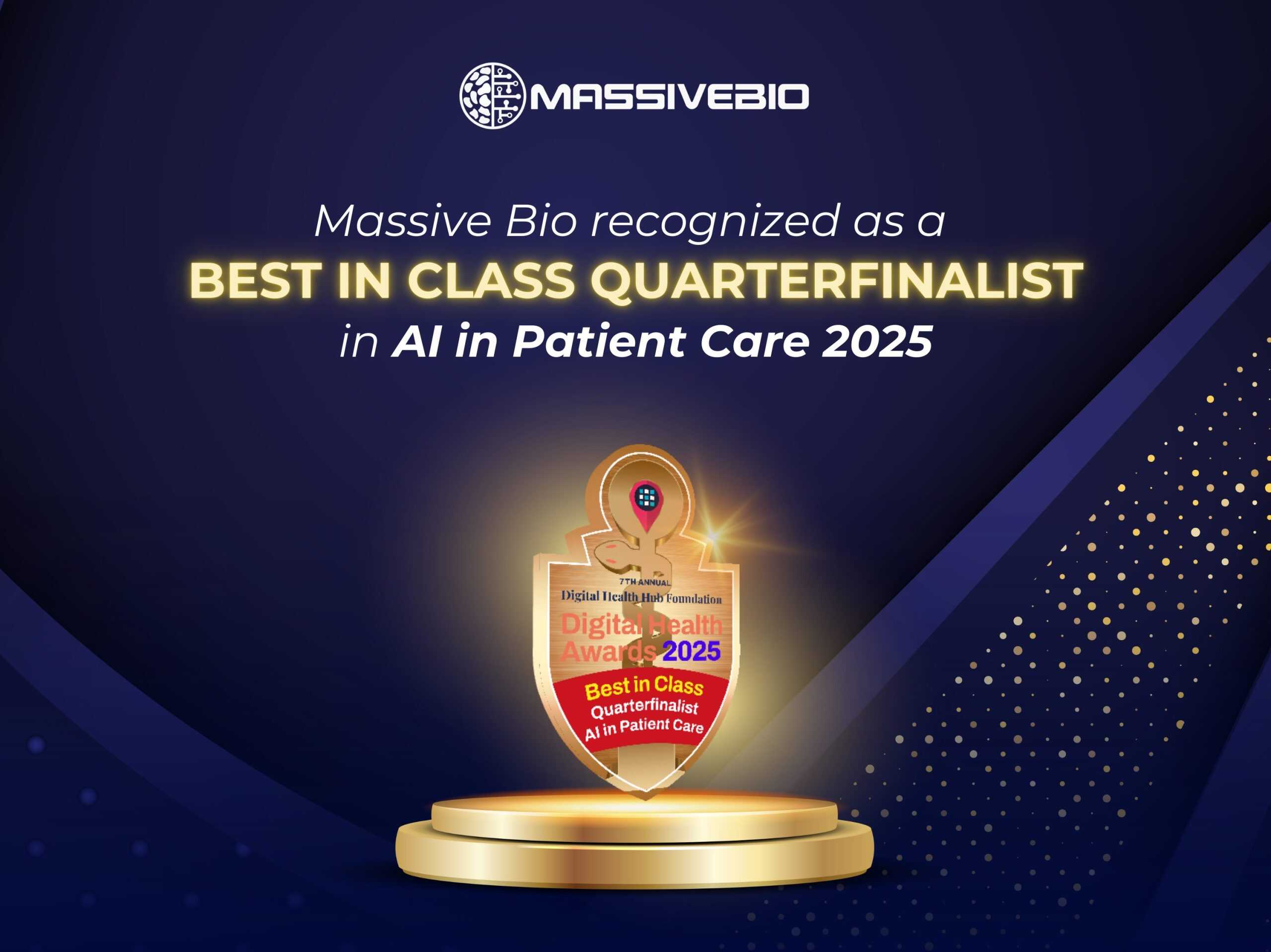 Massive Bio Recognized as Best in Class Quarterfinalist in AI in Patient Care