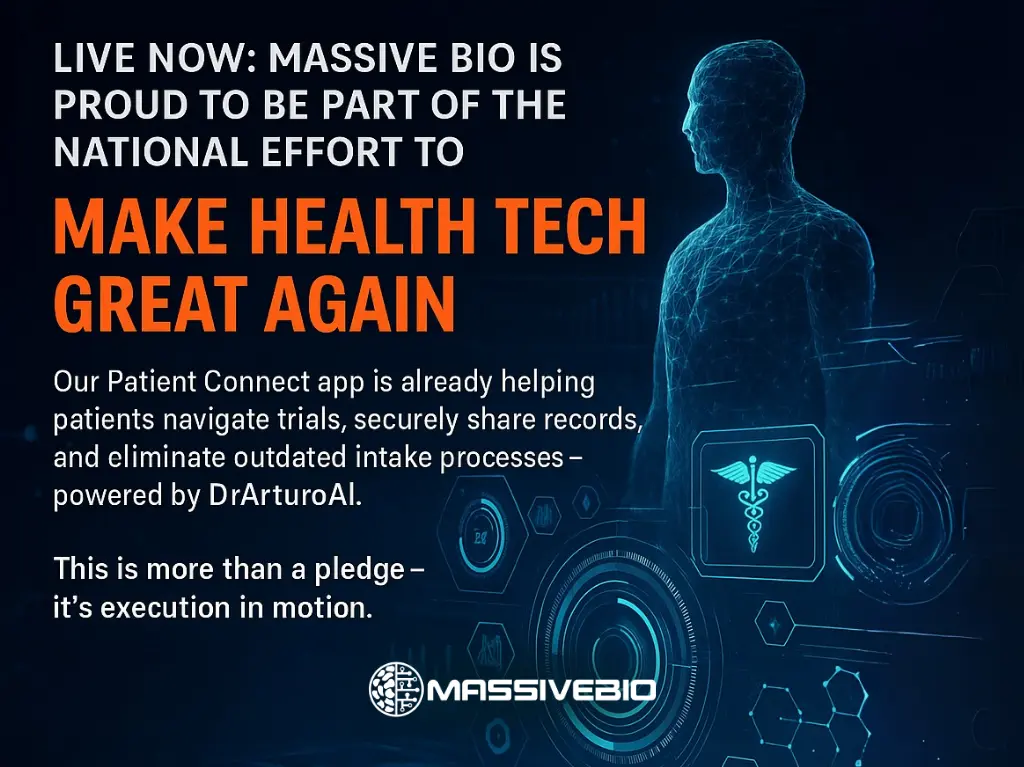 MASSIVE BIO Delivers on CMS Interoperability Vision with Live Patient Connect App and AI Trial Matching Assistant