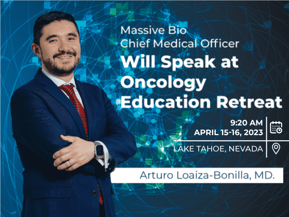 Massive Bio Chief Medical Officer Will Speak at Oncology Education Retreat